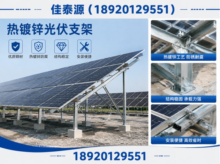 津南区锌铝镁光伏支架展示图